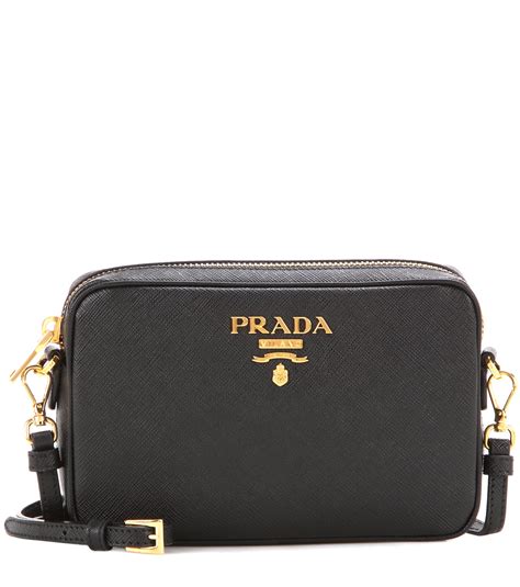 prada crossbody bag saffiano lux nero black|Prada saffiano leather shoulder bags.